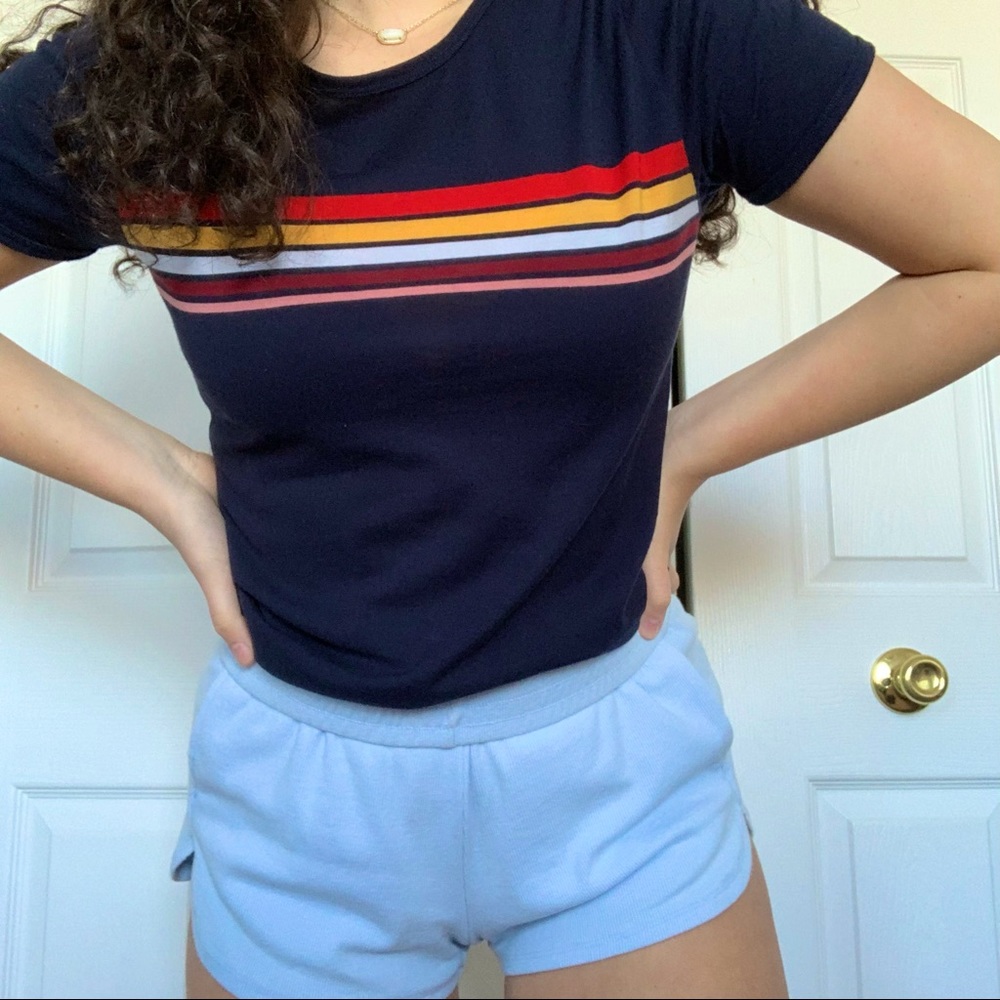 Striped Navy Tee